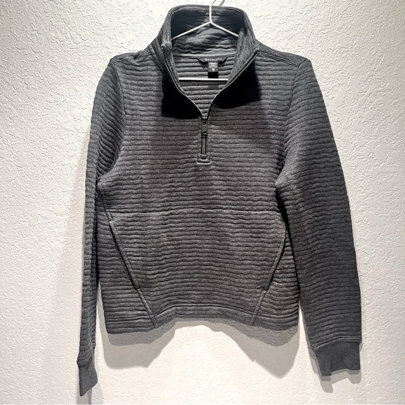 Athleta ribbed‎ grey half zip sweater size XS - Picture 1 of 10